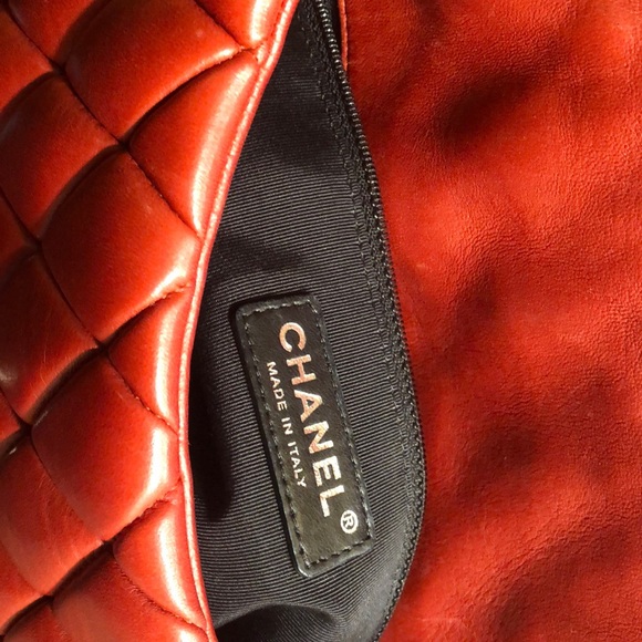Chanel red leather handbag—- sold - Picture 5 of 8